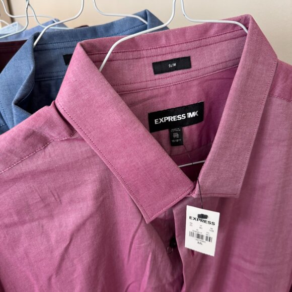 Men's Express Long Sleeve Shirts - Bundle of 9 - Picture 3 of 12